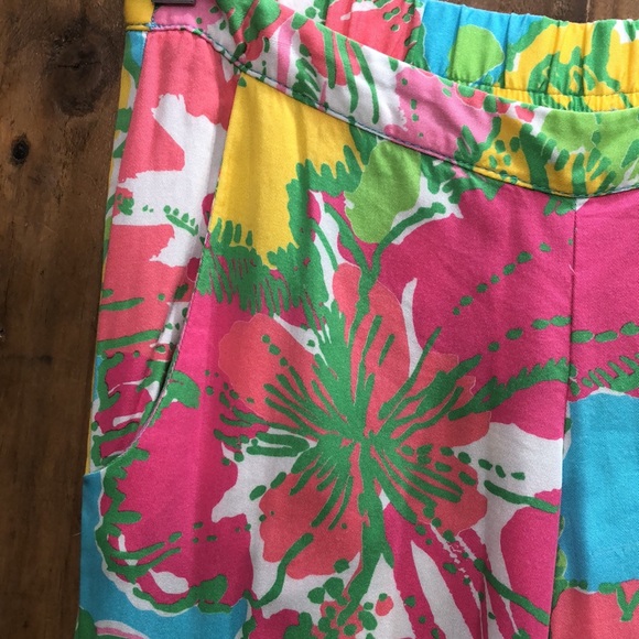Vintage Lilly Pulitzer Elastic Waist Floral Pants - Picture 6 of 9